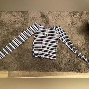 girls justice striped shirt